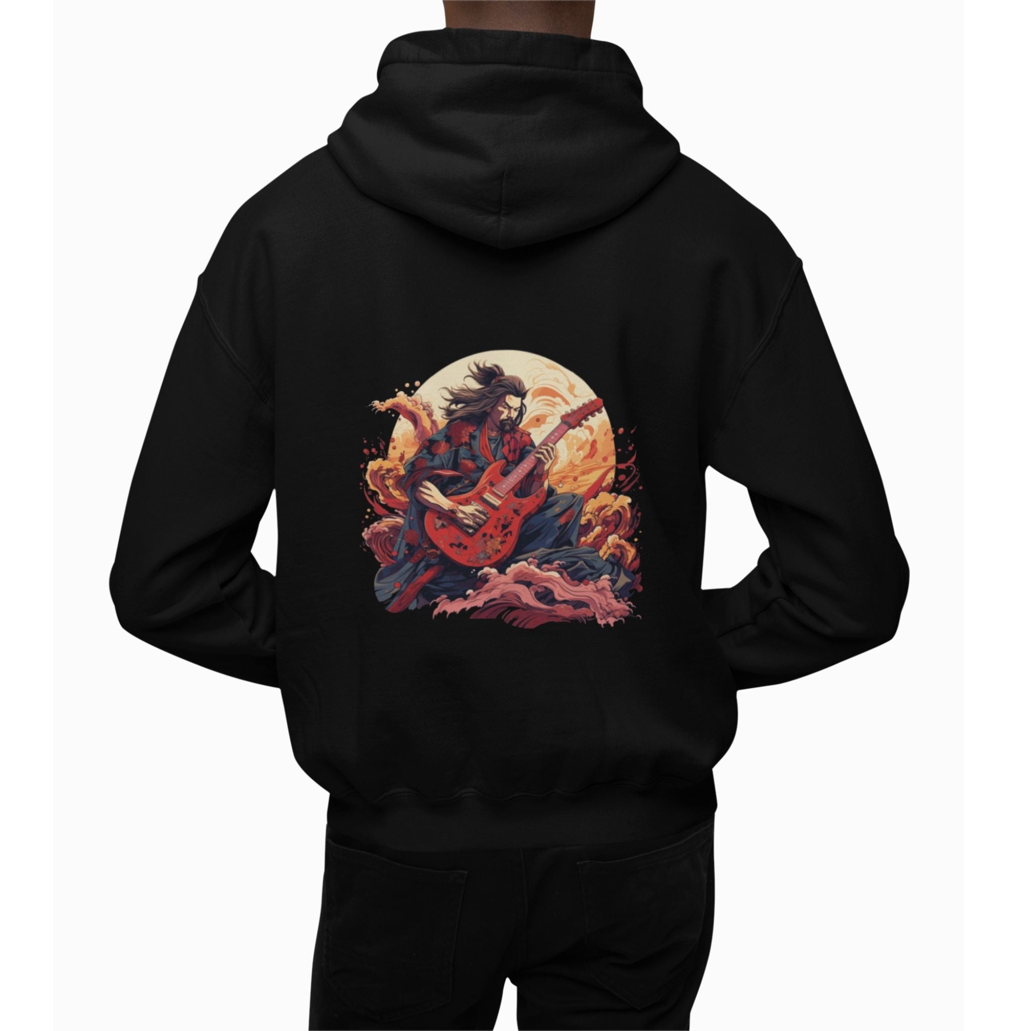 Hoodie - Samurai Guitar Waves