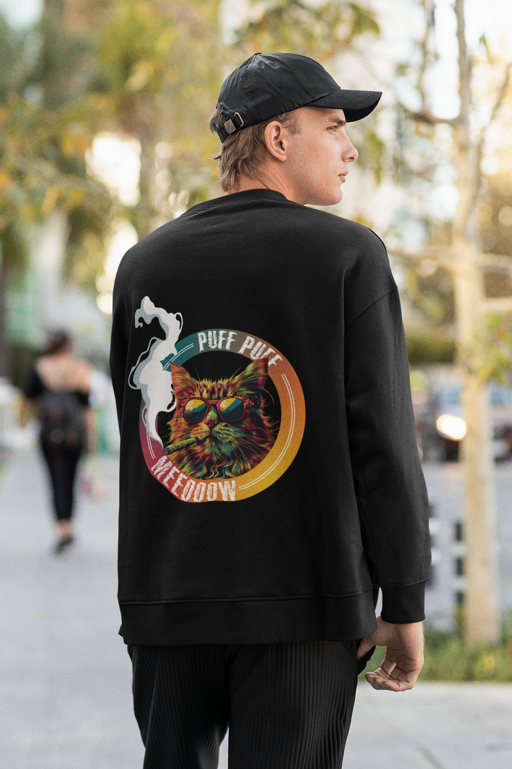 Sweatshirt- Puff Puff Meow