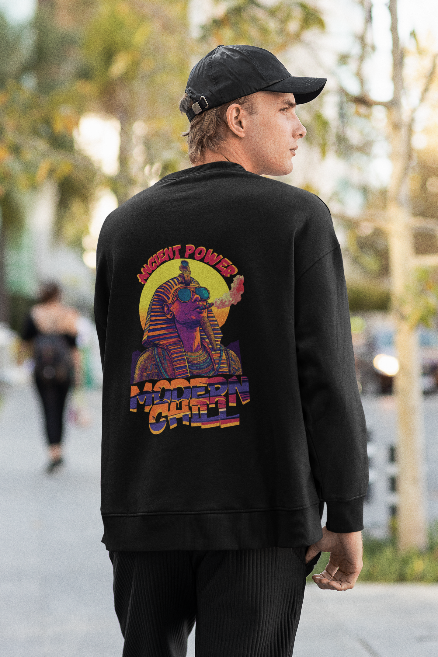 Sweatshirt- Smoking Pharaoh