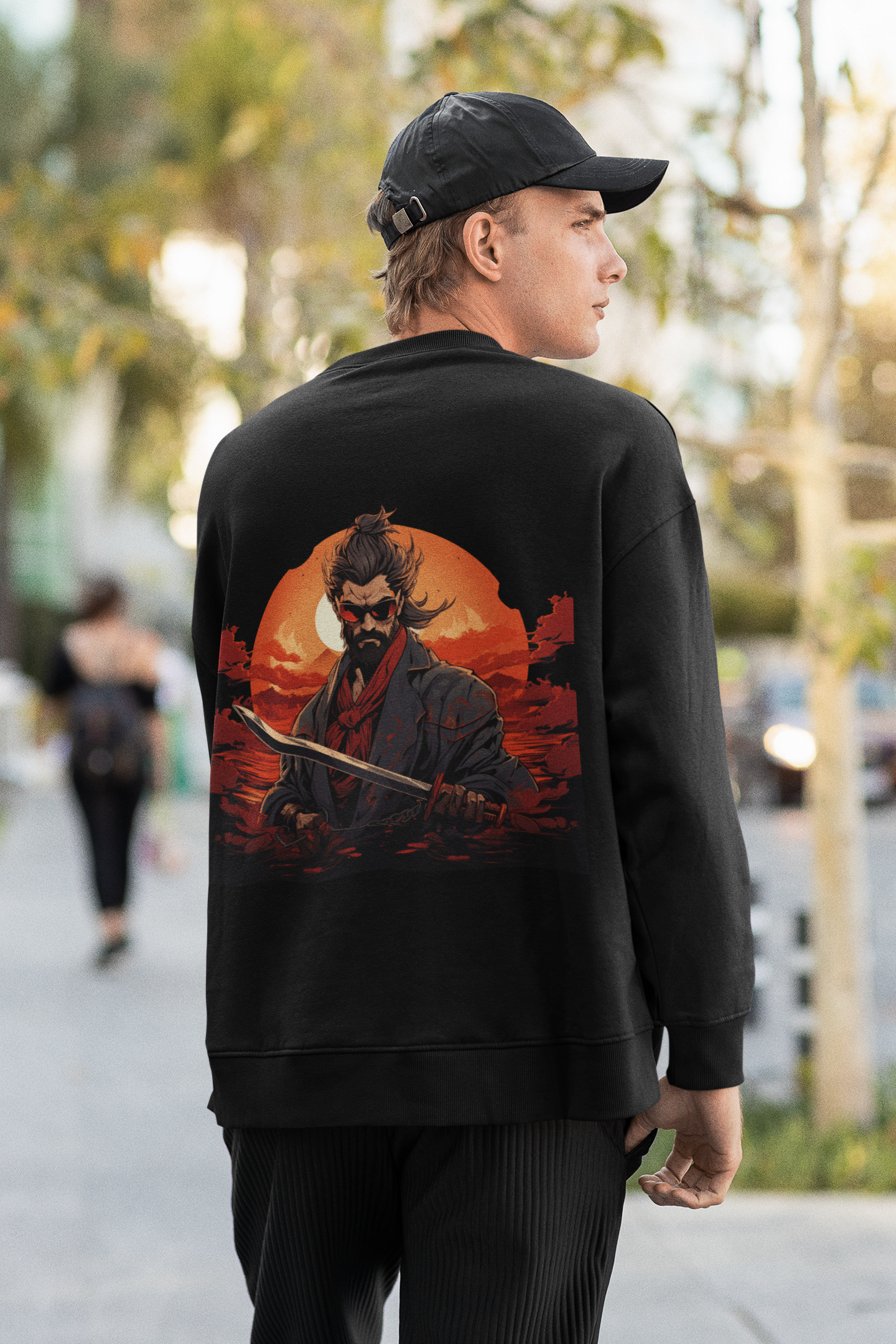 Sweatshirt- Samurai Sunset Ronin