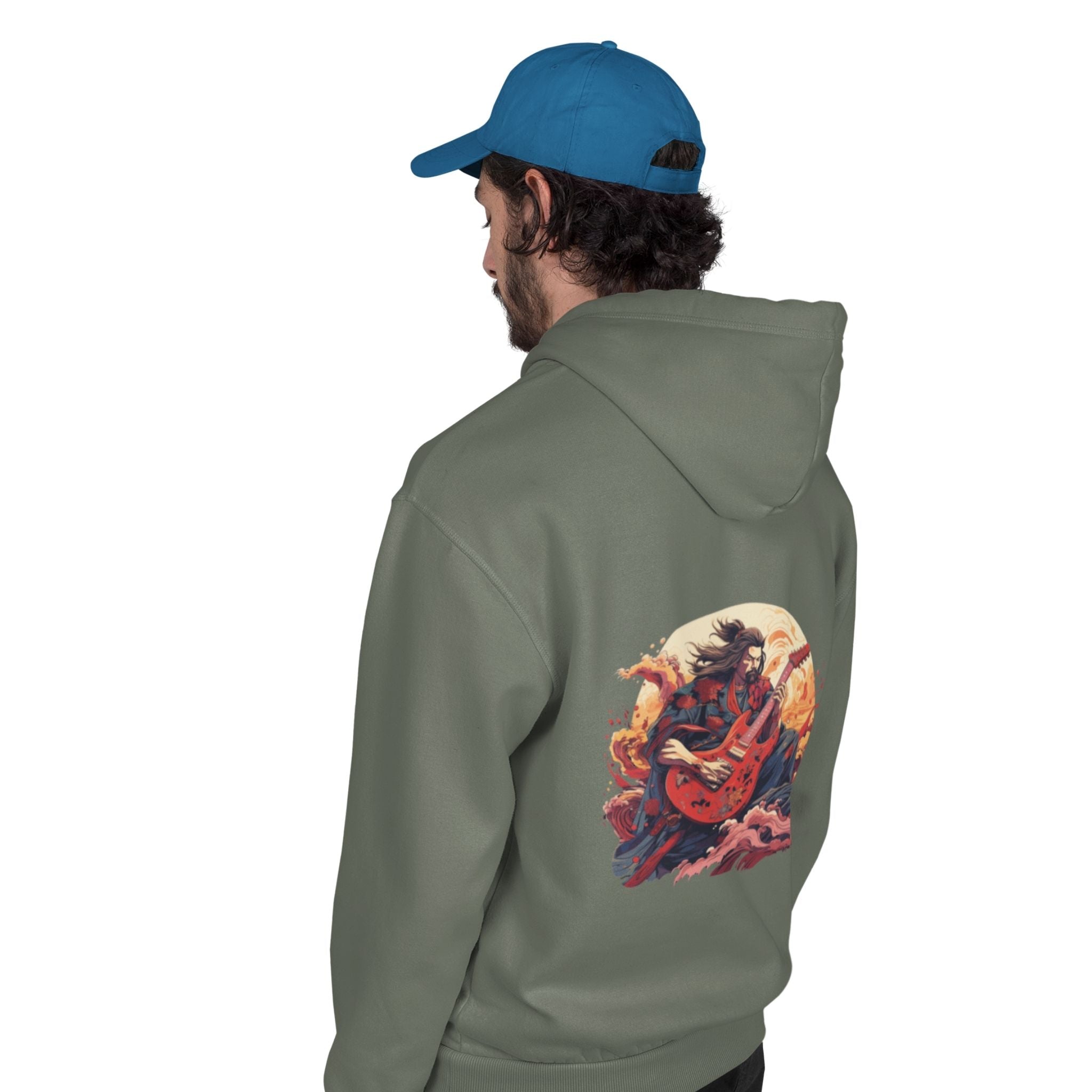 Hoodie - Samurai Guitar Waves