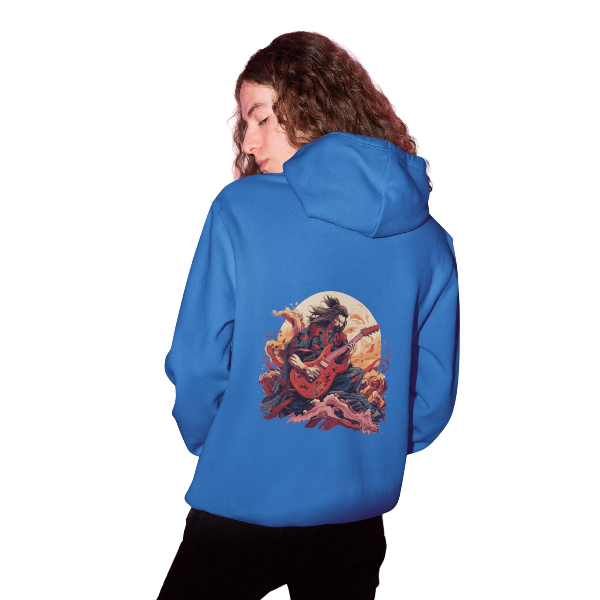Hoodie - Samurai Guitar Waves