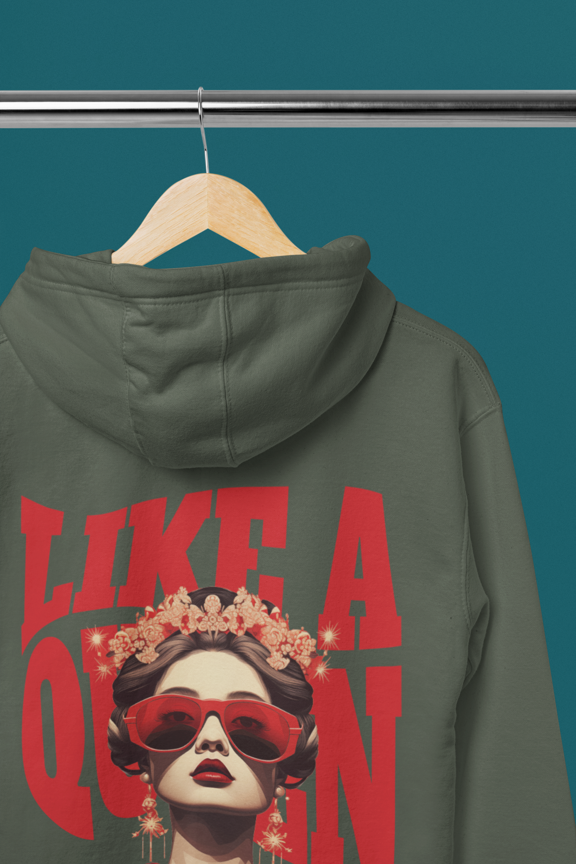 Hoodie -  Like a Queen