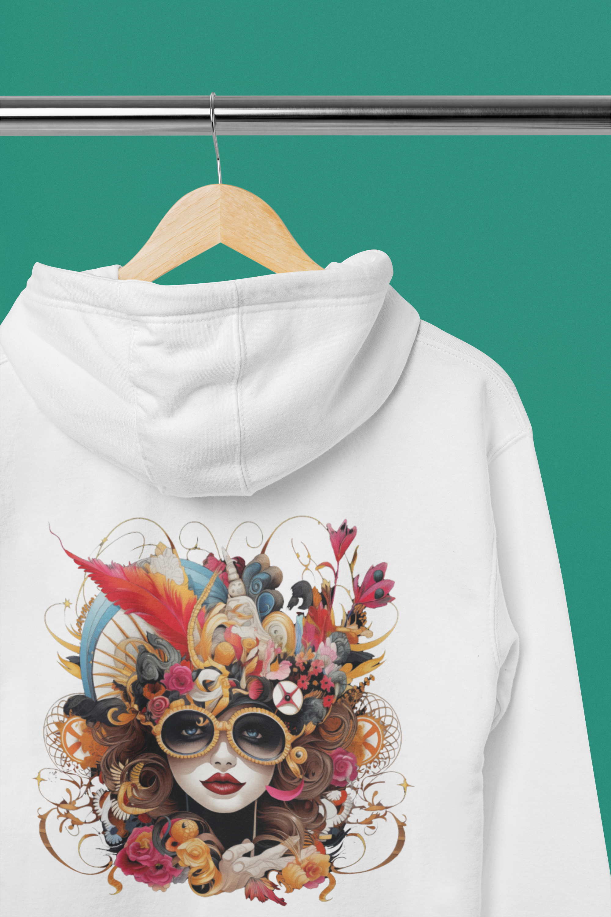 Hoodie - Floral Majesty