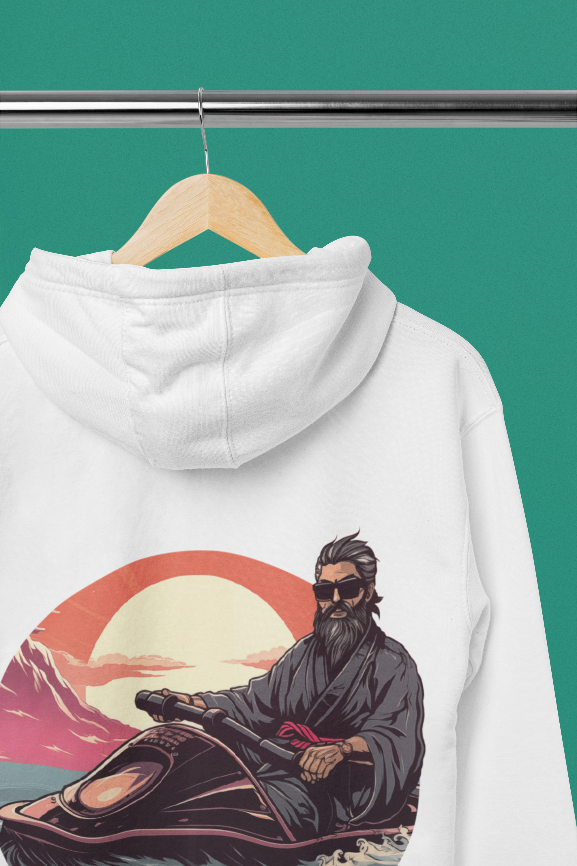 Hoodie - Samurai Waves