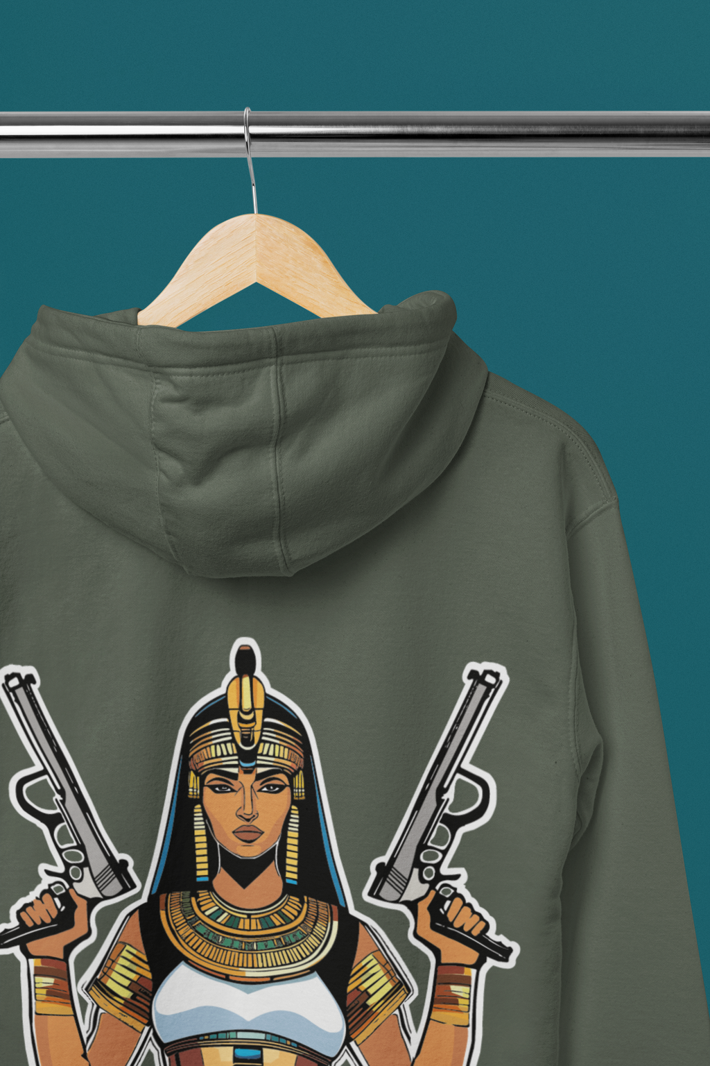 Hoodie - Cleopatra with Guns