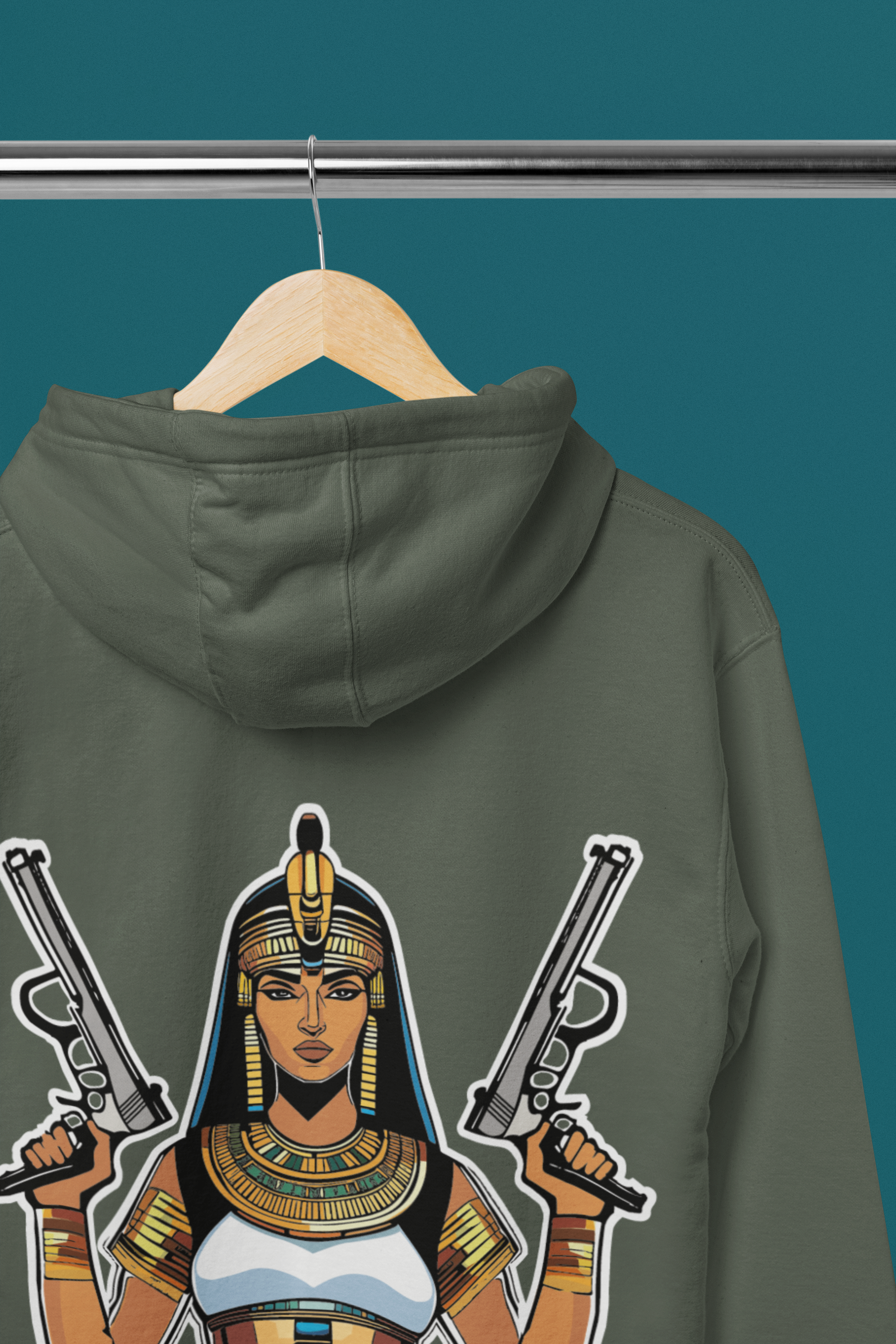 Hoodie - Cleopatra with Guns